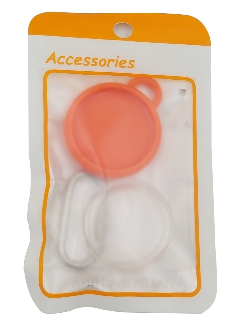 Airtag case keychain Air tag GPS tracker waterproof protective cases key ring apple smart tag holder with Stainless steel nut carabiner, Airtags anti-lost tracking device protective cover key chain luggage tag for keys, luggage - Image 3